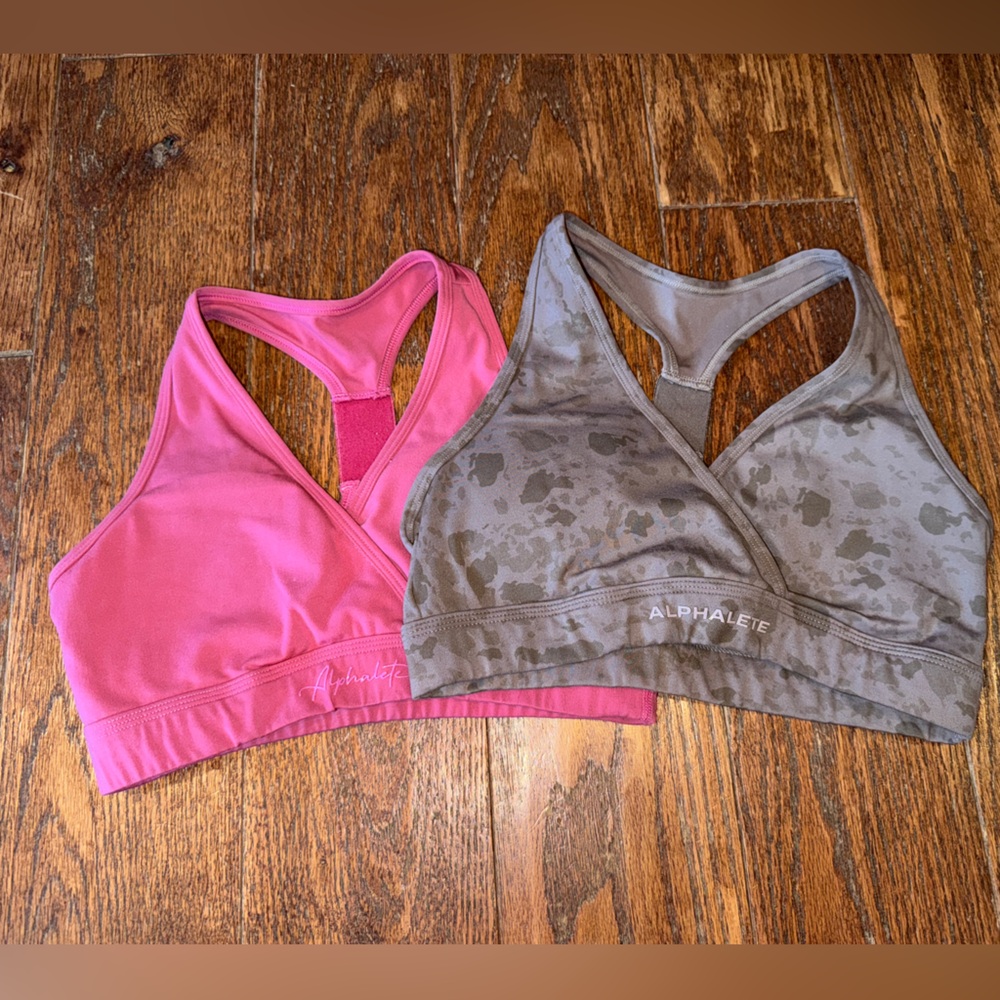 Alphalete surface wrap bra bundle